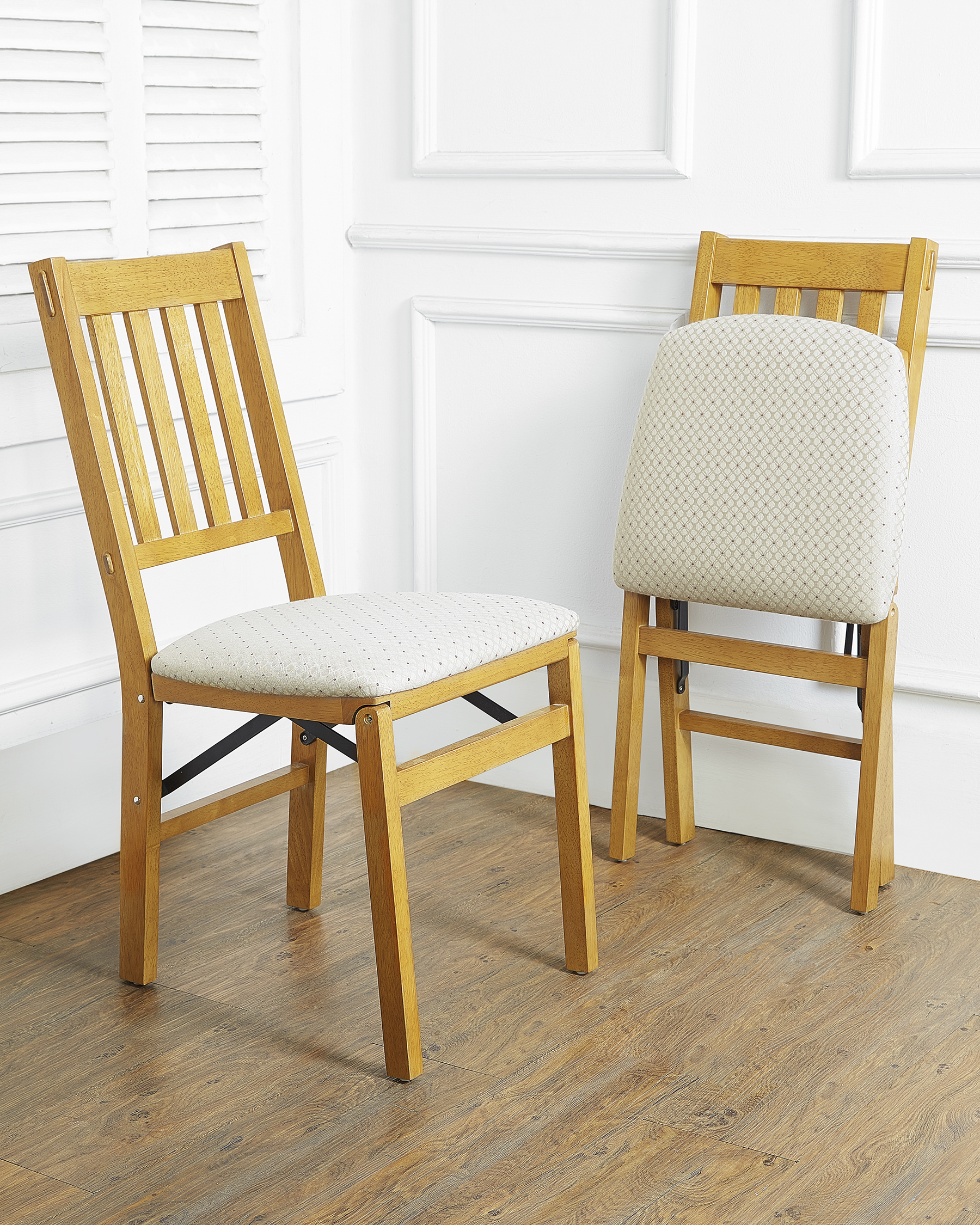 oak folding chairs